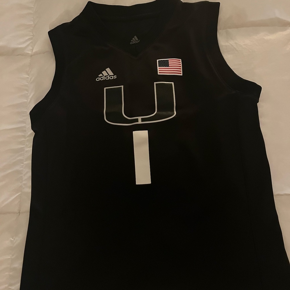 Adidas Black Sleeveless Jersey with Logo